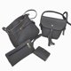 thumbnail image 5 of Elegante conjunto de 4 Uds. de s de hombro para mujer, conjunto de s cierre de cremallera, , tarjetero, Gris Baoblaze Bolsos de hombro para mujer, 5 of 7