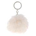 thumbnail image 1 of Charm Faux Rabbit Llavero Coche Llavero Pompom Mujer Bolso Colgante Beige Hugo Llavero bola de piel, 1 of 6