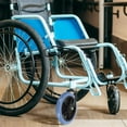 thumbnail image 4 of HAMPPLIES 2 Pcs Remplacement de Roue Robuste pour Fauteuil Roulant Capacité de Charge Élevée Roue avant, 4 of 6