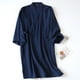 thumbnail image 4 of Minnieouse Kimono primavera verano algodón crepé camisón bata de baño media manga hogar Hotel pijamas ropa de dormir Pijama Armada Hombres/M Minnieouse AP019175-09, 4 of 6