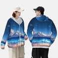 thumbnail image 5 of Picia Starry Night Ocean View Women's Men's UPF 50+ Sun Protection Hoodie Shirt Long Sleeve SPF Fishing Outdoor UV Hiking Lightweight Shirts-XX-Large, 5 of 9