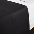 thumbnail image 2 of Mellanni Twin Flat Sheet Only, Hotel Luxury Soft Microfiber Top Sheet, 1 Piece, Black, 2 of 8