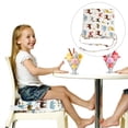 thumbnail image 3 of Coussin Rehausseur de Siège pour Chaise de Table à Manger avec Sangles pour Enfants Animal Blanc A, 3 of 5