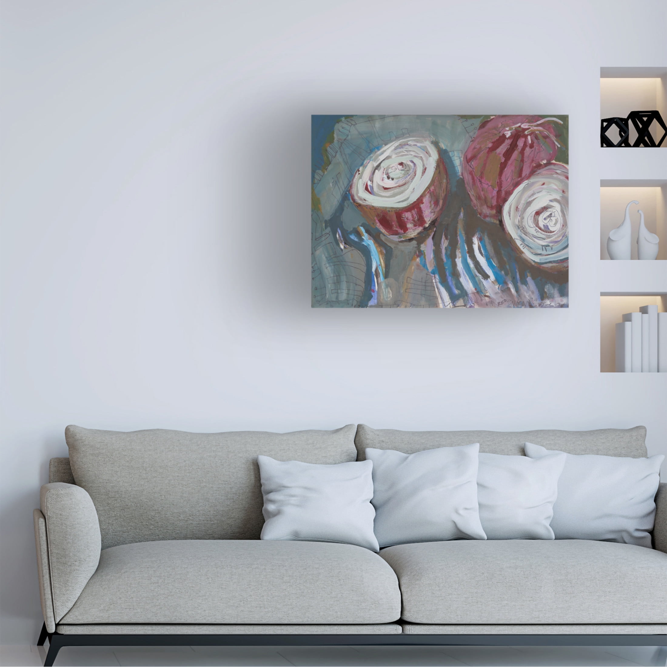Canvas Wall Art - Erin McGee Ferrell 'Sweet Onions II' Wall Art for Living Room, Bedroom, or Office Décor by Trademark Fine Art - 32 x 24 Inches
