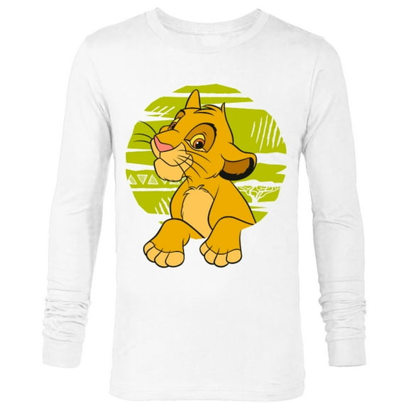 Disney The Lion King Young Simba Paws Green 90s - Long Sleeve T-Shirt for Men - Customized-White
