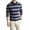 Gray #23, variant on Men's Striped Long Sleeve Rugby Polo Shirt Collared Preppy Classic Shirts Casual Pullover Color Block Tops