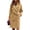 Khaki, variant on Women’s Wool Blend Trench Coat Winter Open Front Notch Lapel Midi Belted Parka Pea Coat