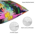 thumbnail image 5 of YFYANG Square Decorative Throw Pillow Case (Without Pillow Insert), Watercolor Daisy Pattern Bedroom Sofa Car Cushion Cover, 18"x18", 5 of 9
