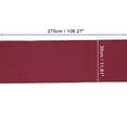 thumbnail image 4 of Unique Bargains Satin Table Runner for Decoration 108.27"x11.81" Wine Red, 4 of 6