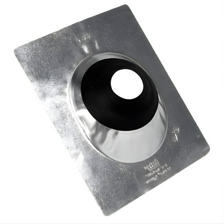 Oatey 11874 No-Calk Roof Flashing 11" x 14.5" Base, 1.5" - 3" pipe diameter, Galvanized Gray