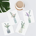 thumbnail image 3 of PixonSign Adhesive Wall Art Forest Plants Flowers in Glass Vases Posters, Set of 4 Classic Vintage Floral Canvas Prints, Retro Nature Botanical Prints Wall Décor for Home Decor - 12"x16", 3 of 5