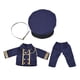 thumbnail image 4 of Traje de muñeca, regalos, escena, foto, utilería, suministros de bricolaje, uniforme suave, figuras de peluche, juguetes Azul marino, 4 of 8