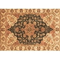 thumbnail image 1 of Ahgly Company Indoor Rectangle Geometric Brown Traditional Area Rugs, 2' x 3', 1 of 4