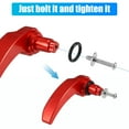 thumbnail image 7 of Unique Bargains Motorcycle Saddle Bag Latch Kit Handle Lever for Harley-Davidson Road King 2014-2019 Red, 7 of 7