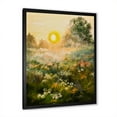 thumbnail image 2 of Designart 'The Blossoming Field With Sunrise' Farmhouse Framed Art Print, 2 of 4