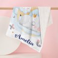 thumbnail image 3 of KAINSY CustomBlankets for Gifts Personalized Baby Bed Throw Blanket Swaddle Boy for Baby Shower Birthday, Customized Sleep Elephant Baby Double Layer Blanket for Kids Toddler New Mom, 3 of 7