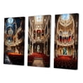 thumbnail image 3 of Designart "Curtain Call Theatres in Architecture IV" Cityscapes Wall Art Set Of 3 - Beige Theatres Canvas Set For Living Room Decor, 3 of 7