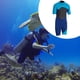 thumbnail image 5 of Traje de neopreno corto de 2 mm para hombre con cremallera trasera para surf, buceo y esnórquel. XL azul, 5 of 8