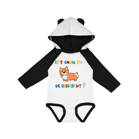 

Inktastic Autism Awareness It s Okay to be Different! Silly Dog Gift Baby Boy or Baby Girl Long Sleeve Bodysuit