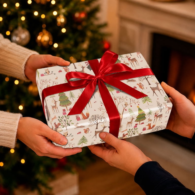 Current Christmas Woods Jumbo Rolled Gift Wrap, 23