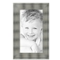 thumbnail image 2 of ArtToFrames 14" x 26" Platinum Ridge Brushed Slvr Picture Frame, 14x26 inch Silver Wood Poster Frame (WOM-5249),  Pack, 2 of 6
