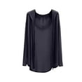 thumbnail image 2 of Plus Size Cardigan, Fashion Women's Summer Casual Solid Color Loose Long Sleeves Cardigan, 2 of 6