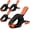 4-pack 7-inch Black&orange, variant on 4-Pack Spring Clamps Heavy Duty, 7-inch Large Plastic Clamps for Crafts with 3.7 Inch Jaw Opening for DIY, Gluing, Clamping and Securing