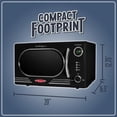 thumbnail image 5 of Nostalgia NRMO11BK6A Horno microondas para encimera, 1.1 Cu. pies, negro, 5 of 5