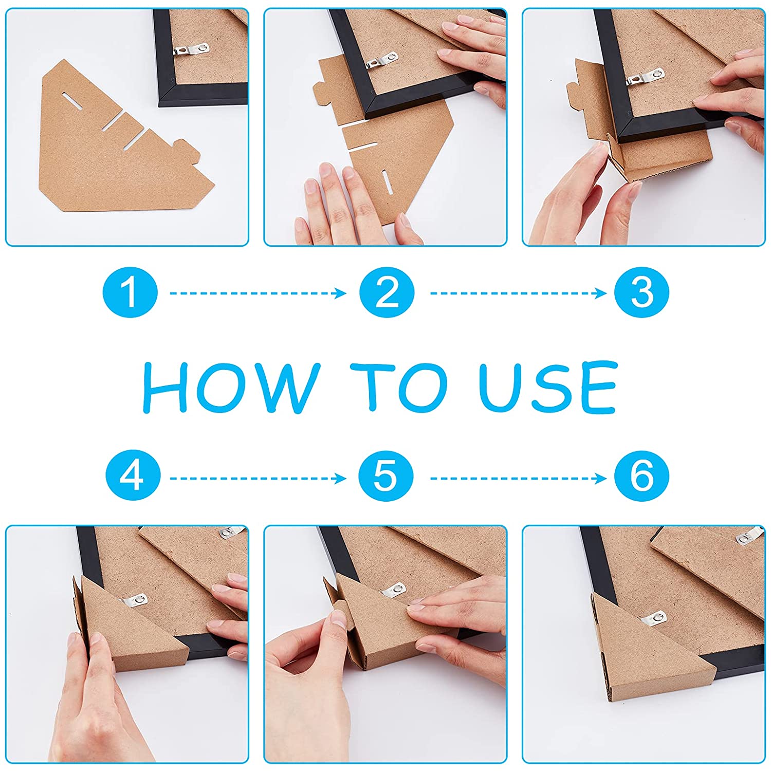 PH Frame Corner Protectors - 100pcs Cardboard Protectors Frame Cardboard Corner Protectors for Shipping Packing or Moving Fits Frames 0.78 Wide Beige DIY