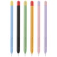 thumbnail image 2 of Silicone Pen Case Stylus Cover For Apple Pencil 1st 2nd generation Color Matching Stylus Protective Case Non-slip Anti-fall Case Pencil 2nd-Pink, 2 of 6