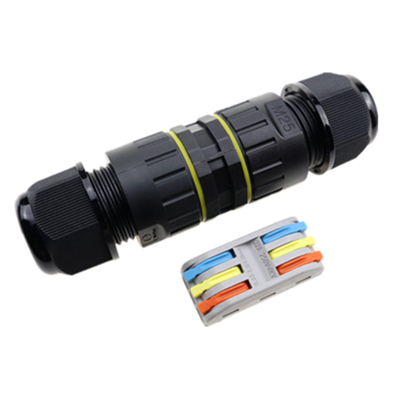 Carevas IP68 Waterproof Junction Box Outdoor Electrical Cable Connector ...