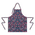 thumbnail image 2 of Pioneer Flower Floral Print Pattern Apron-Garden Aprons for Women with Pockets-Cotton Linen Waterproof Kitchen Cooking Gardening Aprons Adjustable for Kitchen,Cooking,BBQ and Salon 33x27 Inch, 2 of 7