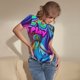 thumbnail image 3 of Balery Neon Free Play Body de cuello redondo de manga corta para mujer Tops de manga corta Tops básicos-X-Large, 3 of 7