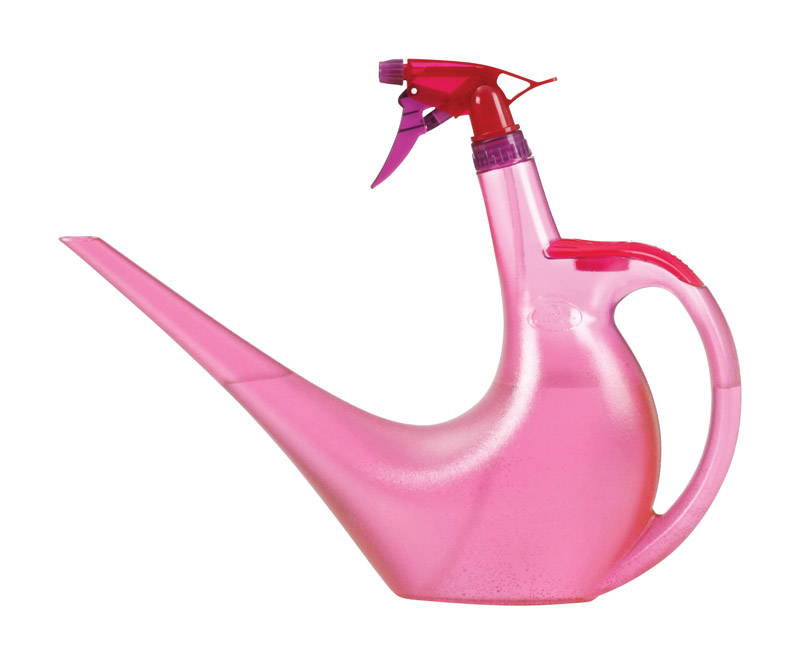 Scheurich Sprayman Pink 0.4 gal. Plastic Watering Can Sprayer Combo