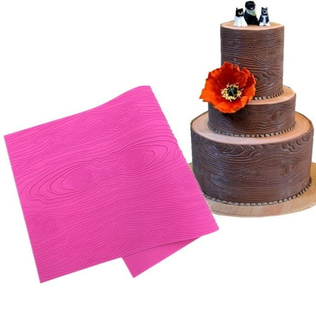 Fondant Lace Mold Impression Mats Gumpaste Mold Woodgrain Silicone