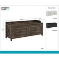 thumbnail image 5 of Banc de Rangement SystemBuild Farmington en Chêne Noir, 5 of 5