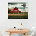 thumbnail image 3 of PIKWEEK Farmhouse Barn Canvas Wall Art Black Red Windmill Pictures Kitchen Wall Decorations Rustic Country Old Farm Painting Vintage Nature Landscape Poster Artworks for Living Room Bedroom Home Decor, 3 of 5