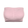 thumbnail image 6 of 3PC Plus Size Bralettes for Women Strapless Bandeau Tube Full Figure Seamless Removable Padded Mixed Colors Womens Bras 2023, 6 of 8