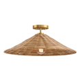 thumbnail image 3 of 1-Light Ceiling Light in Natural Brass, 3 of 4