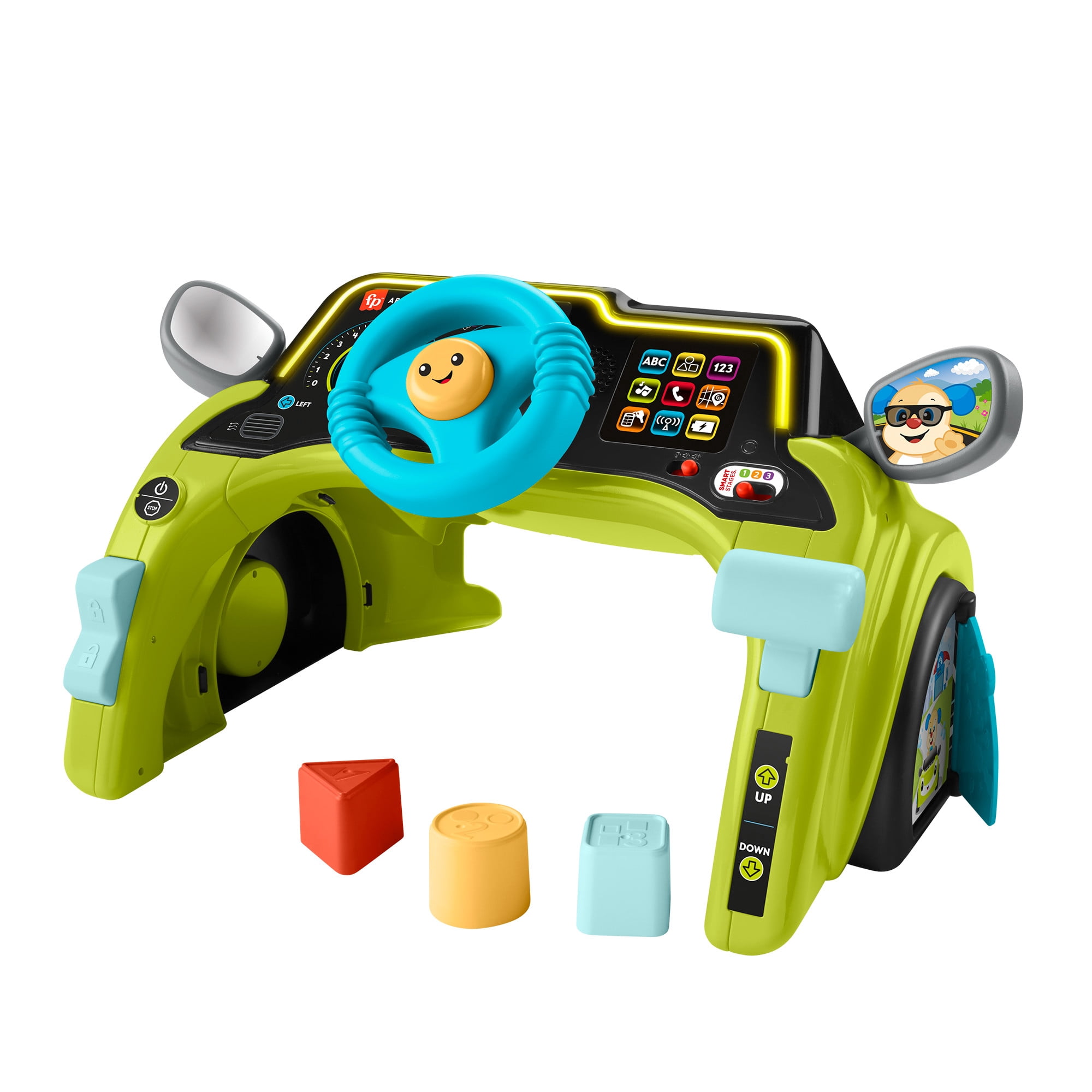 Fisher-Price Laugh & Learn Sit & Steer Driver Learning Toy for Infants & Toddlers