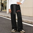 thumbnail image 2 of Vividxx Pants For Boy Letter Graphic Wide Leg Sweatpants Baggy Pants Athletic Track Sweat Pants Joggers 6-7 Years, 2 of 9