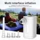 thumbnail image 4 of [Con Video] Camping Multifuncional Al Aire Libre Bomba Aire Inalámbrica Colchoneta para Dormir Kayak Anillo Natación Bomba Aire Mini Bomba Aire Inflable Portátil (blanco 4000 Mah), 4 of 9