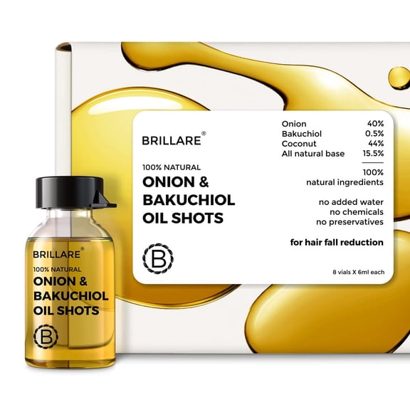 Brillare Tea Tree Hair Oil, Salicylic Acid & Coconut Hair Oil Shots, 48 ml