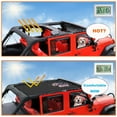 thumbnail image 4 of Shadeidea Jeep Wrangler Top Sunshade JK Unlimited Sun Shade, JKU 4 Door Front & Rear -( Black Mesh Screen, NO FADED Pug ) Cover (2017-2018), UV Blocker -10 Years Lasting, 4 of 4