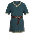 thumbnail image 1 of Men Medieval Costume Renaissance Templar Knight Vintage Tunic Tops, 1 of 6