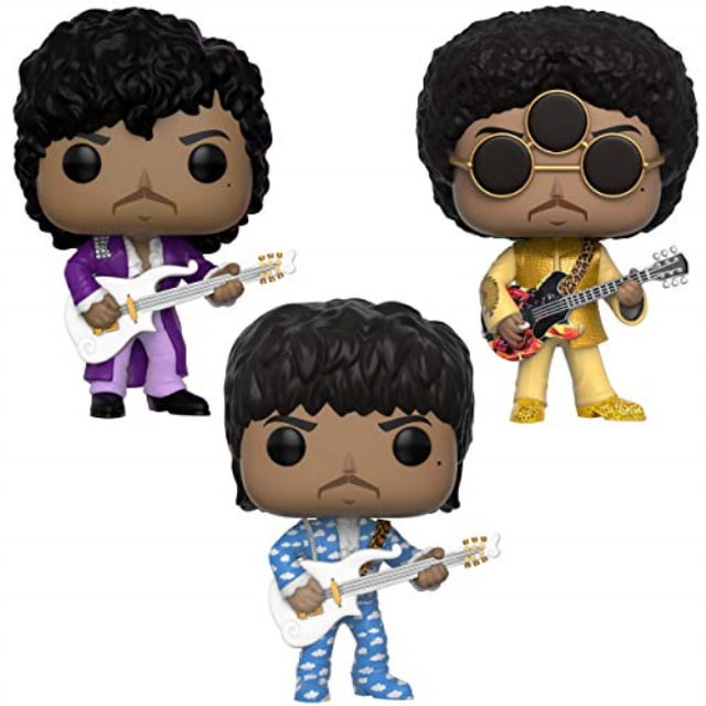 funko rocks: pop! prince collectors set - purple rain, around the world in a day, 3rd eye girl