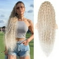 thumbnail image 2 of 36inch Synthetic Corn Wavy Long Ponytail Hair Extension  wig Kinky Curly Thick Clip In Drawstring Ponytail On Hair accessory, 2 of 9