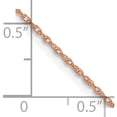 thumbnail image 5 of 14K Rose Gold .7 mm Carded Cable Rope Chain (24 X 0.7) Made In United States 7rr-24, 5 of 5