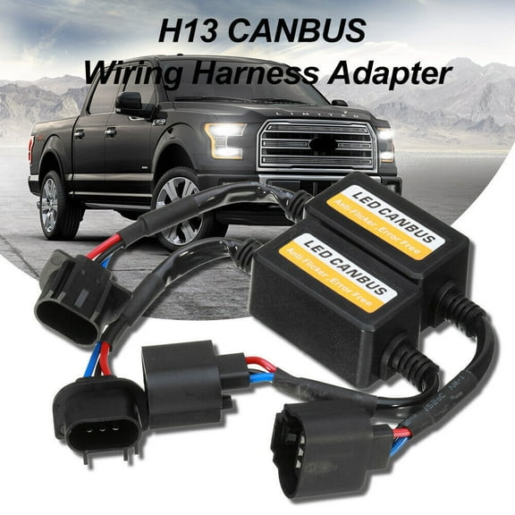H13 9008 LED Headlight Error Free Canbus Decoder Anti-Flicker Resistor for Ram