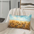 thumbnail image 5 of Balery Sunflower Field Bliss Bedding Queen Pillow Cases - Envelope Closure - Soft Brushed Microfiber Fabric - Shrinkage and Fade Resistant Pillow Cases-14"x20", 5 of 6